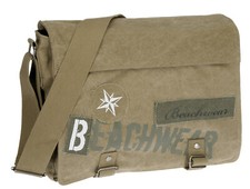 Schultertasche Notebooktasche Beachwear Damen Herren Canvas Tasche 11850 Camel