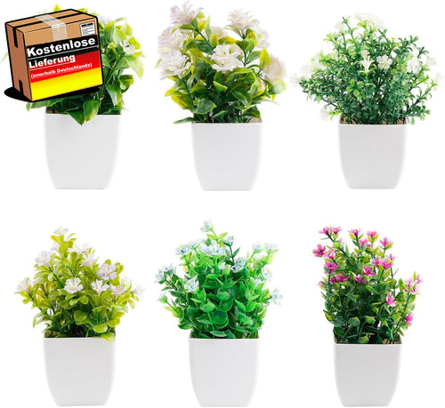 Mini kunstpflanzen set mit - kunstpflanzen,