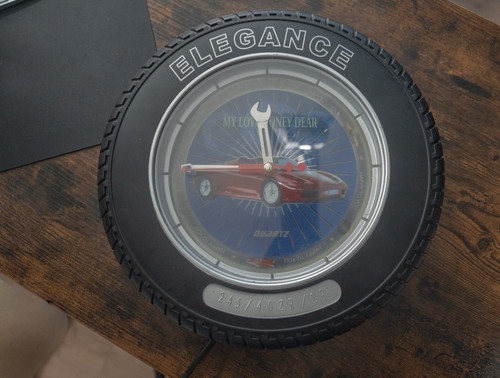 Elegance wanduhr reifen design - elegance, reifen-design