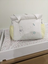 Wickeltasche weiß gelb winnie - wickeltasche,