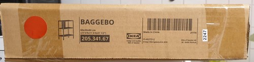 Ikea baggebo metall regal - baggebo, rot