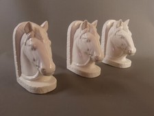 Set 3 Buchstützen Pferdekopf