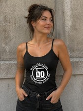 Schwarzes Trägertop Böhse