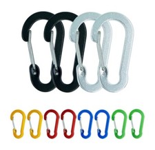2 Alu Karabinerhaken  50 mm Karabiner Haken Schnapphaken  Camping