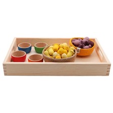 Holztablett Spielküche für