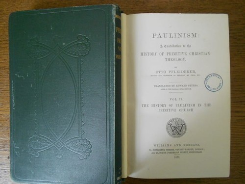 Pfleiderer paulinismus - pfleiderer, (otto)