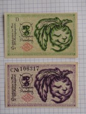 Bielefeld, Stadt-Sparkasse, 2 Notgeldscheine von 1919 !