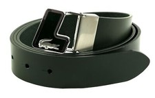 Lacoste plain leather belt - lacoste,