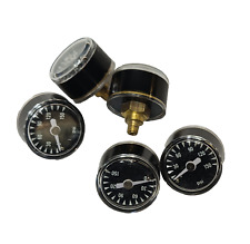 5 x Manometer Druckluftmesser 0-150psi  Ø 26mm M5 Anschlussgewinde hinten