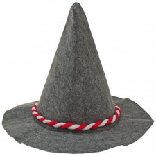 Seppelhut mit rot weiß - seppelhut, rot/