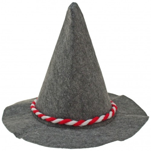 Seppelhut mit rot - rot/, weiß
