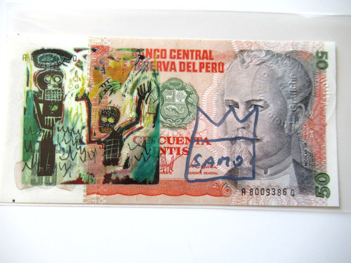 Basquiat weltbanknote - a),