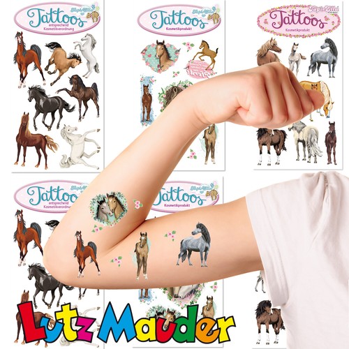 Pferde tattoo set 54 kinder - pferde,
