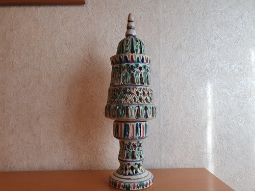 Handbemalte keramiklampe - handbemalte,