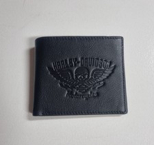 Genuine Leather Wallet Skull