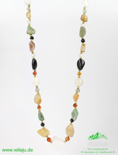 Halskette onyx quarz - halskette,