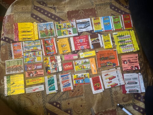 Vintage kaugummiverpackungen - kaugummiverpackungen, &