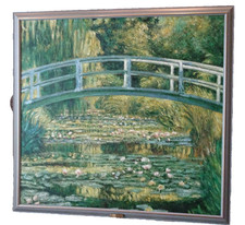 Ölgemälde Seerosenteich von Monet, ca. 1mx1m, gerahmt