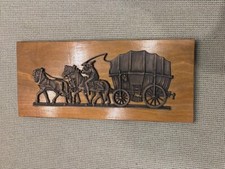 Bild Relief Wandbild Kutsche