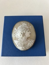 Antike Silber Kamee Brosche