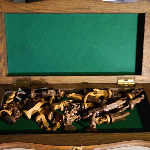 Holz schachspiel koffer mit - koffer,