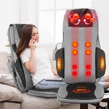 Shiatsu Massagematte mit Wärmefunktion Massagesitzauflage für Ganzkörper-Massage