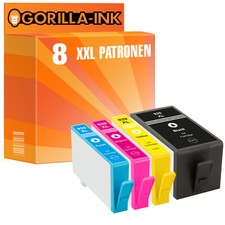 8 Patronen mit Chip für HP