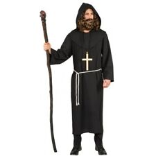 Mönch Kostüm Kutte schwarz