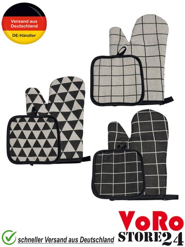 Ofenhandschuh topflappen set - ofenhandschuh,