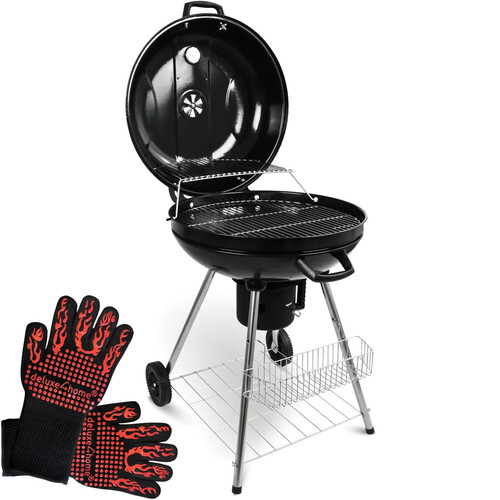 Bbq kugelgrill mit - kugelgrill, ablage