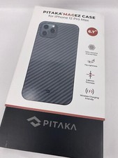 PITAKA iPhone 12 Pro Max MagEZ Case Schwarz Aramid Carbon Hülle MagSafe