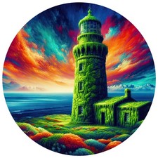 8x lighthouse 9x9 cm car