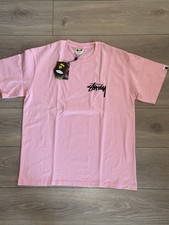 T-Shirt A Bathing Ape(Bape) X Stüssy Pink Herren L Customized