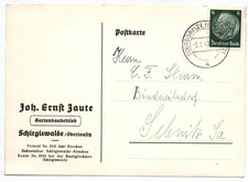 Postkarte Schirgiswalde Oberlausitz Zaute Gartenbaubetrieb 1940