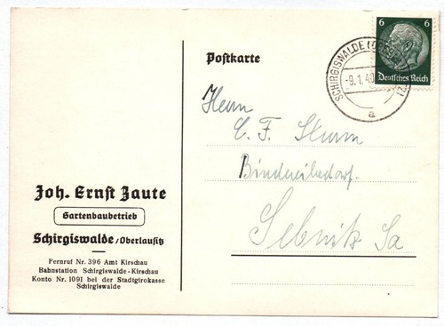 Postkarte schirgiswalde - postkarte,