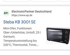 steba minibackofen