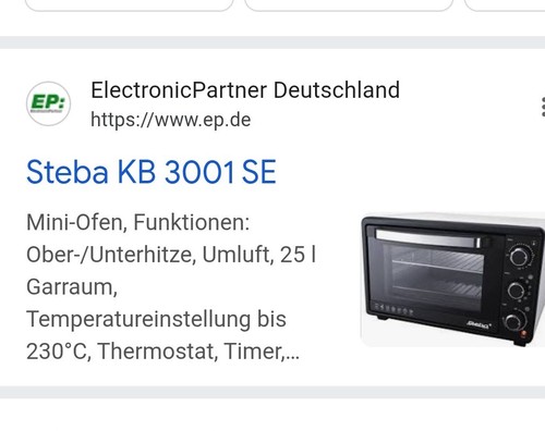 Steba minibackofen - steba,