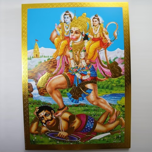 Altarbild hanuman prägedruck - hanuman,