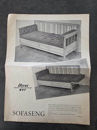 Clipping vintage 1951 danish - vintage,