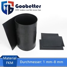 Schwarz Fluorgummi Platte