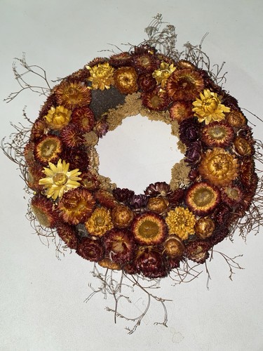Herbstlicher kranz aus - herbstlicher,