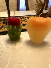 Kerzen Rosenbusch + Flügelkerze