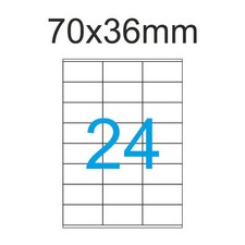 Etiketten 70x36mm 200 Blatt A4