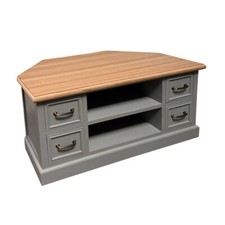 TV-Eckschrank FARMHOUSE grau braun Fernsehschrank Landhausmöbel modern