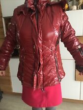 SPORTALM Kitzbühel Winterjacke Ski  Rot Glanz GR 42 Kapuze Jacket Steine EDEL