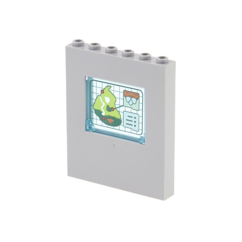 Lego wand panele 1x6x6 grau - 1x,