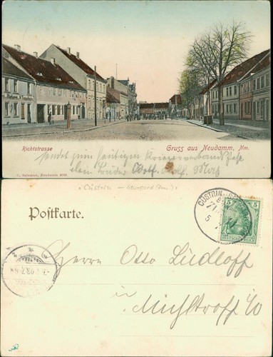 Postcard neudamm - neudamm, (neumark)