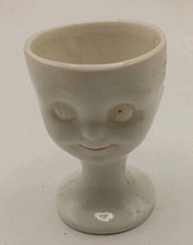  VINTAGE Figurenkopf EIERBECHER Porzellan 
