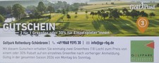 Golf Greenfee Gutschein 2026