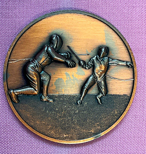 Fechten sportmedaille rund - fechten-sportmedaille,